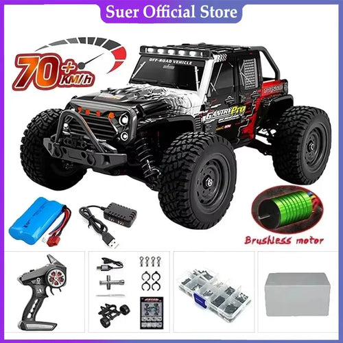 Høyhastighets 1:16 4WD LED Fjernstyrt Offroad Monstertruck