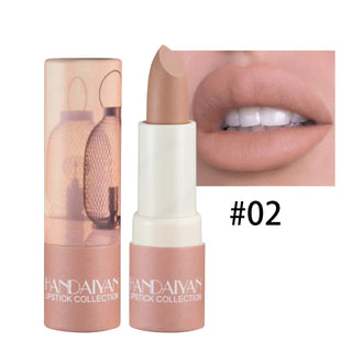  Rose Pink Nude Matte Velvet Lipstick Waterproof Beauty Makeup cashymart