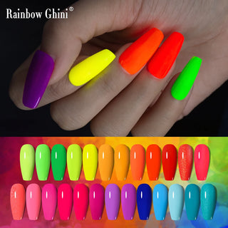  Rainbow Ghini 15ml Neon Gel Nail Polish cashymart