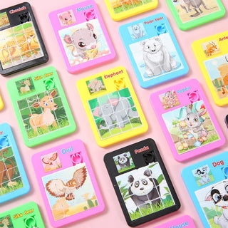  Cartoon Animal Sliding Puzzle Set cashymart