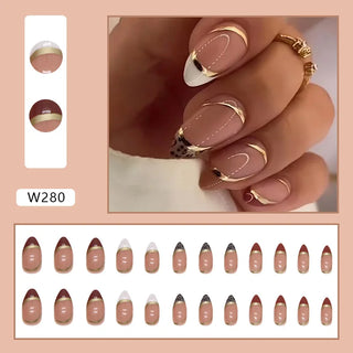  Glamorous Easy Press-On Nail Set cashymart