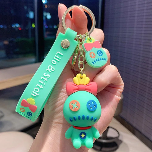 Anime Disney Keychain Mickey Minnie Lilo Stitch