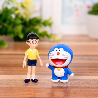  Doraemon Family Portrait PVC Action Figures cashymart