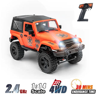  High-Speed 1/14 Scale 4WD Off-Road RC Crawler with LED Lights cashymart