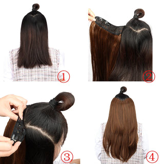  WIGSIN 22 Inch Synthetic V Shaped Hair Extension cashymart