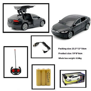  1:24 Tesla RC Drift Car with Working Lights & Doors - Perfect Gift cashymart