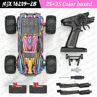  High-Speed Brushless 4WD RC Pickup - MJX 1/16 Off-Road Adventure cashymart