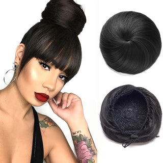  Adjustable Synthetic Hair Scrunchie Bun Extensions cashymart