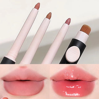  Waterproof Matte Lipliner Pencil with Brush Sexy Nude Brown cashymart