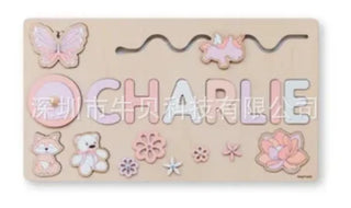  Puzzle Board Wooden Names cashymart