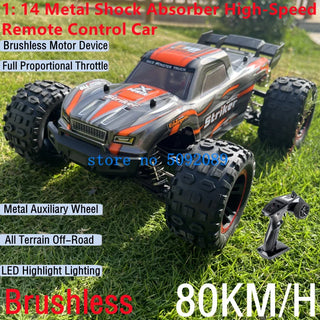  High-Speed 1:14 Metal RC Drift Car - Waterproof & All-Terrain Fun cashymart