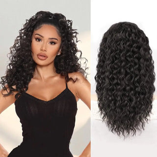  Synthetic Drawstring Ponytail Extension 18 Inch Afro Curly Fluffy Hairpiece cashymart