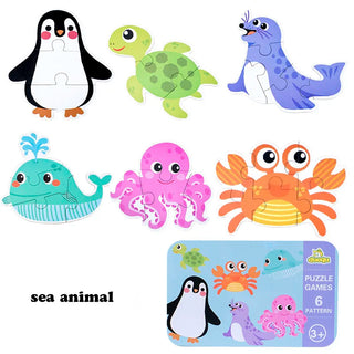  Wooden Animal Puzzle Set cashymart