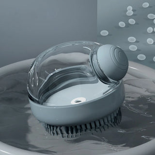 Dog Bath Brush with Shampoo Dispenser