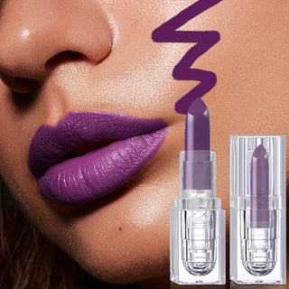  Matte Purple Lip Gloss High Pigment Makeup cashymart