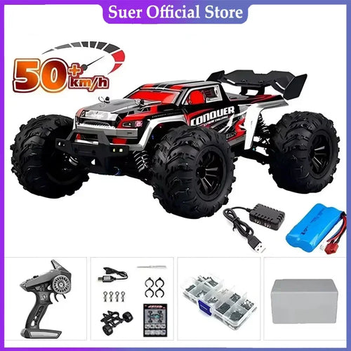Høyhastighets 1:16 4WD LED Fjernstyrt Offroad Monstertruck