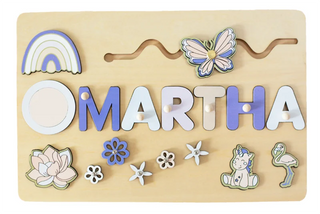  Wooden Baby Name Puzzle Board cashymart