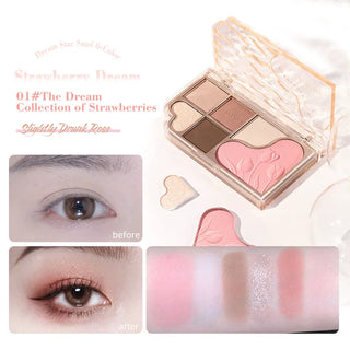  6 Color Blendable Eyeshadow Palette Waterproof cashymart