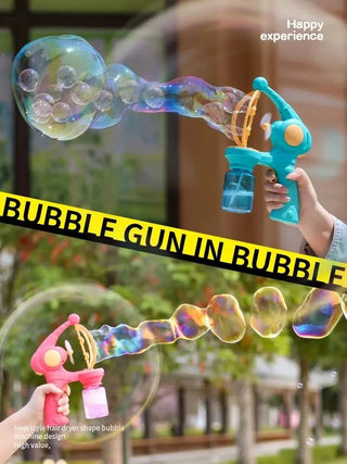  Bubbles Machine Electric Bubble Gun Automatic Kids Toy cashymart