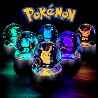 Pokemon Crystal Ball 3D Lamp Night Light