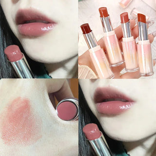 Water Mirror Solid Lip Gloss Lipstick Nude Lip Tint Moisturizing