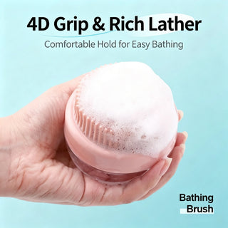 Dog Bath Brush with Shampoo Dispenser