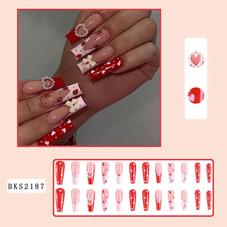  Floral Nail Art Press-Ons cashymart