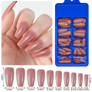  100pcs PINK Artificial Finger Nail Set cashymart