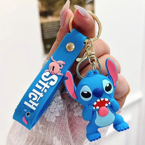 Anime Disney Keychain Mickey Minnie Lilo Stitch
