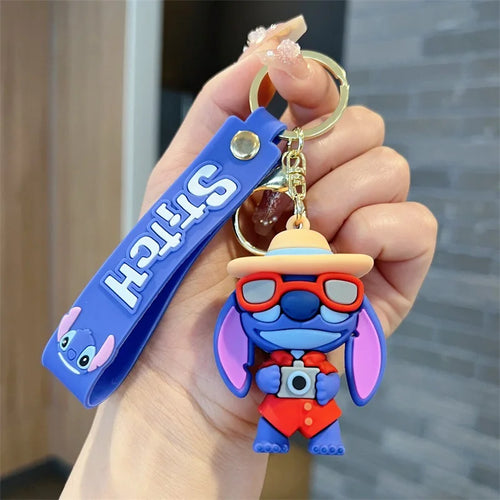 Anime Disney Keychain Mickey Minnie Lilo Stitch