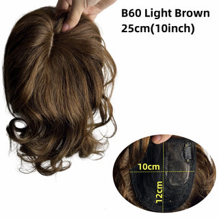 Natural Body Wavy Clip In Human Hair Topper cashymart