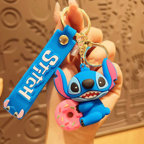 Anime Disney Keychain Mickey Minnie Lilo Stitch