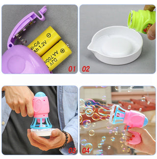  Soap Bubbles Bubble Gun Blowing Machine For Kids Play cashymart