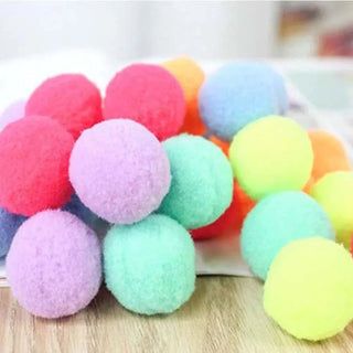  70-Piece Colorful Plush Cat Balls for Endless Fun cashymart