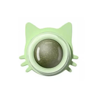  Rotating Catnip Delight: Self-Elevating Mint Ball Toy cashymart