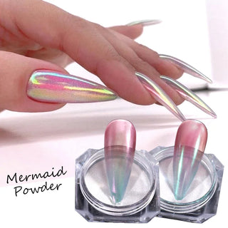  Rainbow Mirror Nails Glitter Powder Set cashymart