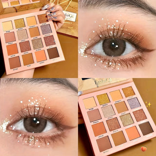  Golden Sunshine 16 Color Eyeshadow Blush and Highlighter Set cashymart