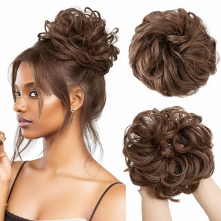 Human Hair Messy Bun Hair Piece for Women