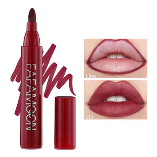  1pcs Lip Marker Stain Pen 2 in 1 Waterproof Matte Makeup cashymart