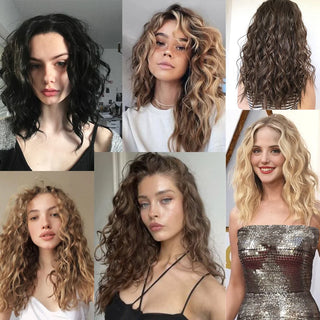 Short Honey Gold Wavy Hair Extensions Set cashymart