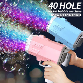  2Pcs Bubble Gun With 2 Bottles Of 50ml Bubble Water cashymart