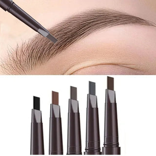  Natural Brown Waterproof Eyebrow Pencil With Brush For Precise Brows cashymart