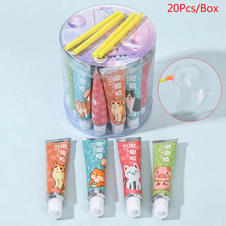  20Pcs/Box Magic Bubble Glue Toy For Colorful Fun cashymart