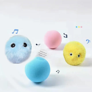  Interactive Plush Cat Toy Ball cashymart