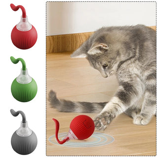  Smart Rechargeable Cat & Dog Interactive Rolling Toy cashymart