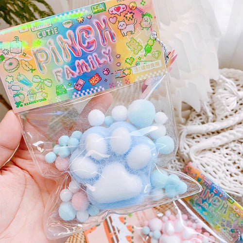 Kissan tassu mochi pehmeä fidget-lelu pehmolelu