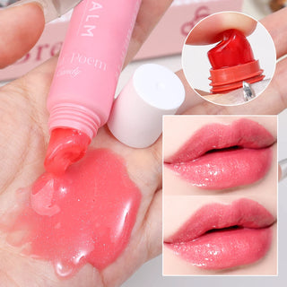  Pink Moisturizing Lip Gloss Soft Tube Plumping Nude Balm cashymart