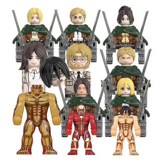  Attack on Titan Mini-Figures Building Blocks Toy Set cashymart