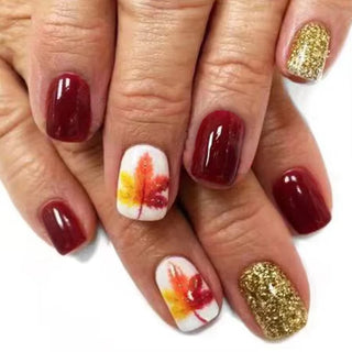  24 Pcs Autumn-Inspired Press-On Nails cashymart