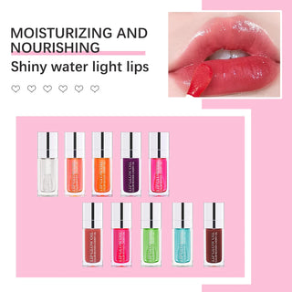  Hot Clear 6ml Crystal Jelly Lip Oil Plumper Gloss Makeup cashymart